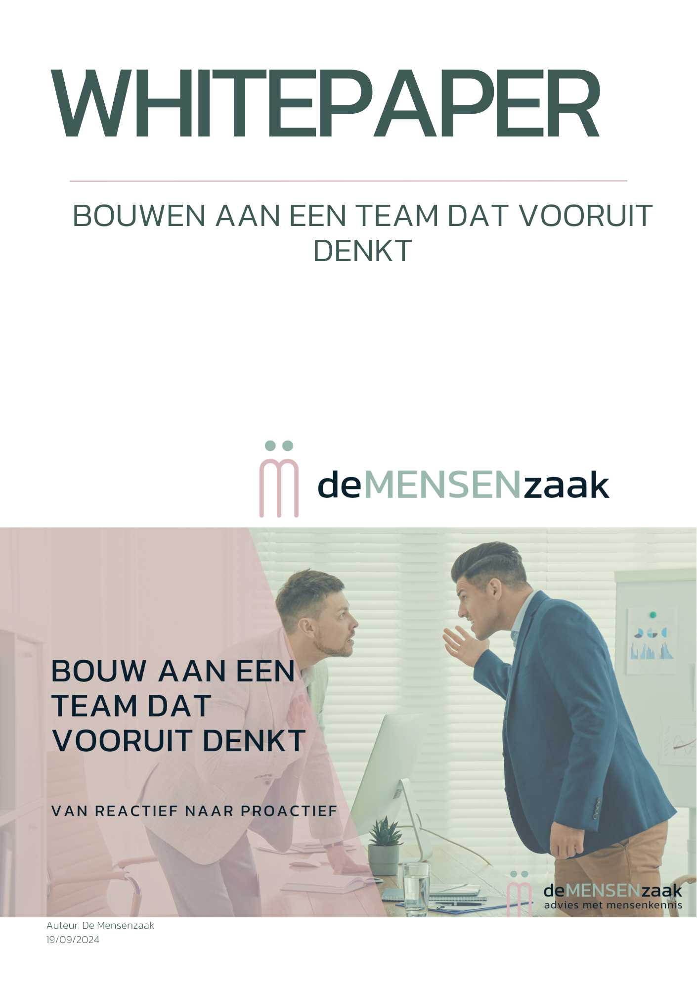 Whitepaper: Hoe verander je een reactief naar een proactief team?
